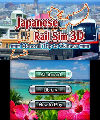 Japanese Rail Sim 3D Monorail Trip to Okinawa Free eShop Download Code 3